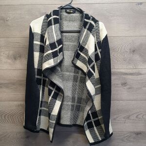 Lulu E. Bebe Open Front Thick Cardigan Sweater Women's Size Medium Large